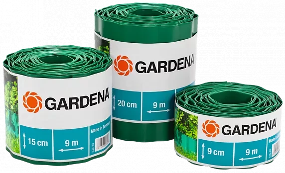 Бордюр зеленый 20 см, длина 9 м  GARDENA купить в Ханты-Мансийске