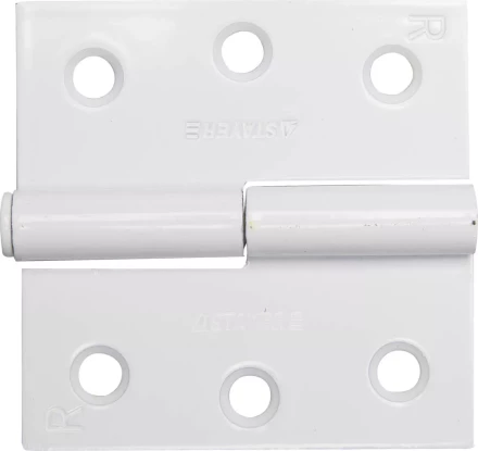 Петля дверная STAYER "MASTER" разъемная, цвет белый, правая, 75мм 37613-75-2R купить в Ханты-Мансийске