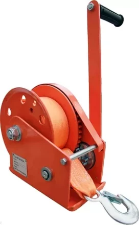 Лебедка ручная с тормозом BHW 1800 лента купить в Ханты-Мансийске