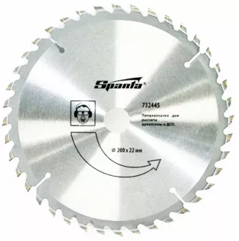 Пильный диск по дереву, 200 х 22мм, 40 зубьев  SPARTA 732445 купить в Ханты-Мансийске