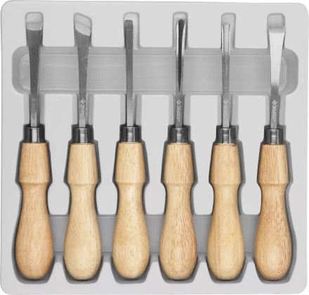 Фигурные стамески ЗУБР 6 предм Профессионал 18373-H6 купить в Ханты-Мансийске