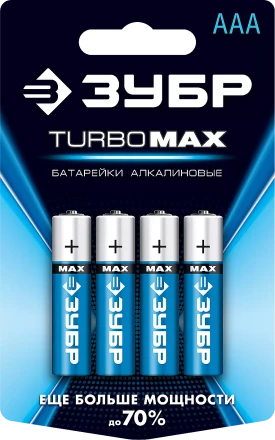 Батарейки TURBO MAX алкалиновые AAA 15В серия Без серии купить в Ханты-Мансийске