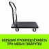 Тележка ручная платформенная металлическая HITCH 300кг 600*900 колеса резиновые 125мм (SZ086115) купить в Ханты-Мансийске