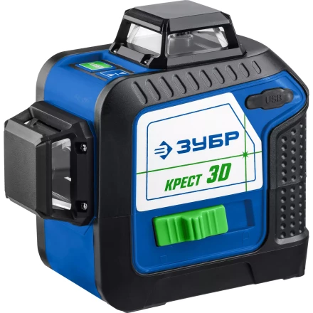 ЗУБР КРЕСТ 3D, лазерный нивелир, Профессионал (34909) купить в Ханты-Мансийске