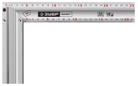 ЗУБР 250 мм, жесткий столярный угольник, Профессионал (34392-25) купить в Ханты-Мансийске