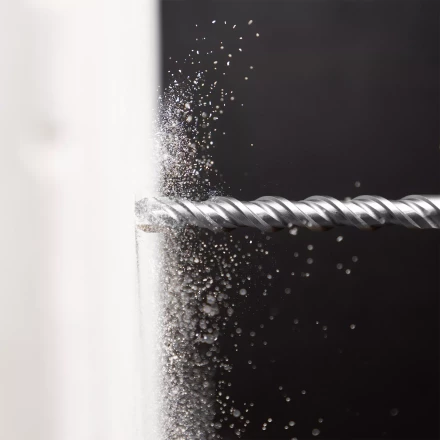 Бур по бетону Denzel, 12 x 310 мм, двойная спираль, три пылеотводящие кромки, 705026 купить в Ханты-Мансийске