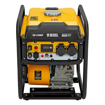 Генератор инверторный DENZEL GK-2200iF, 2,2 кВт, 230 В, ручной старт купить в Ханты-Мансийске