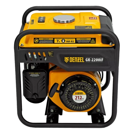 Генератор инверторный DENZEL GK-2200iF, 2,2 кВт, 230 В, ручной старт купить в Ханты-Мансийске