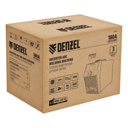 Аппарат инвертор. дуговой сварки Denzel SDR-185 Ultra, 180 А, ПВ 60% 94359 купить в Ханты-Мансийске