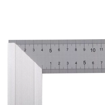 Угольник стальной 250 мм, нержавеющая сталь, градуировка, алюминиевое основание Denzel 32396 купить в Ханты-Мансийске