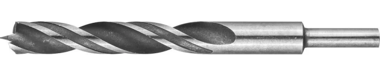 Сверло по дереву, двухленточное, спиральное, KRAFTOOL 29400-150-12, d=12x150мм 29400-150-12 купить в Ханты-Мансийске