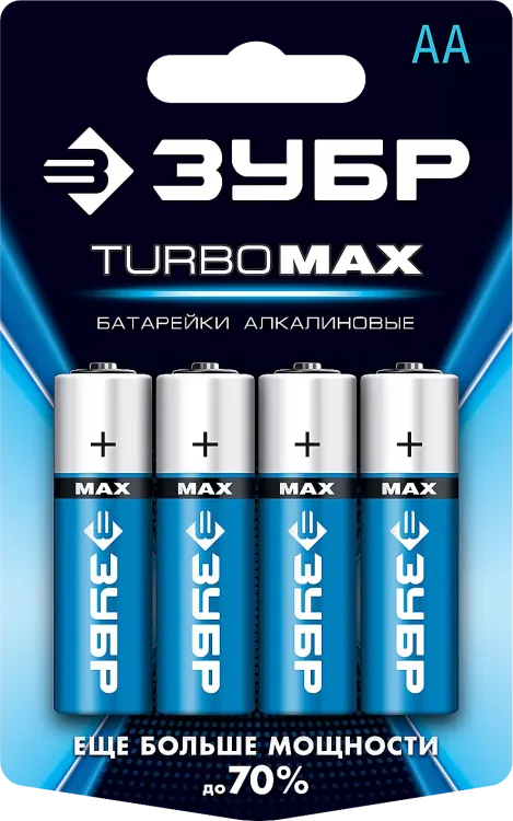 Батарейки TURBO MAX алкалиновые AA 15В серия Без серии купить в Ханты-Мансийске
