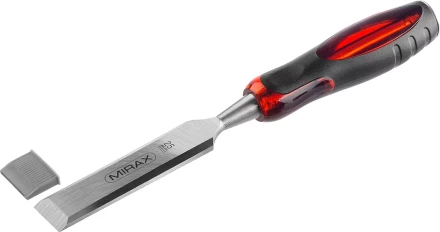 Стамеска MIRAX с двухкомпонентной прозрачной рукояткой, 25мм 1810-25 купить в Ханты-Мансийске