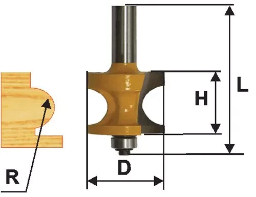 Фреза кром. полустержневая ф349мм R95мм хв. 12мм 46477 купить в Ханты-Мансийске