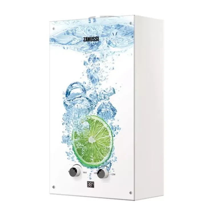 Колонка газовая Zanussi GWH 10 Fonte Glass Lime купить в Ханты-Мансийске