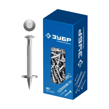 ЗУБР ДГМ, 40 x 4.5 мм, цинк, 1 кг, монтажный дюбель-гвоздь , Профессионал (3063-45-40-1) купить в Ханты-Мансийске