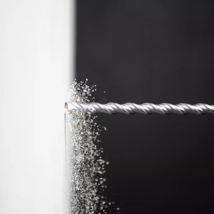 Бур по бетону Denzel, 12 x 460 мм,  двойная спираль, три пылеотводящие кромки, 705027 купить в Ханты-Мансийске