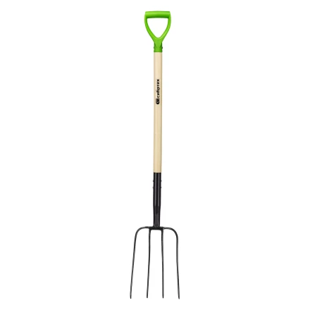 Вилы 4-рогие Сибртех 61379, сенные, кованые, 210х340х1260 мм, деревянный лакированный черенок купить в Ханты-Мансийске