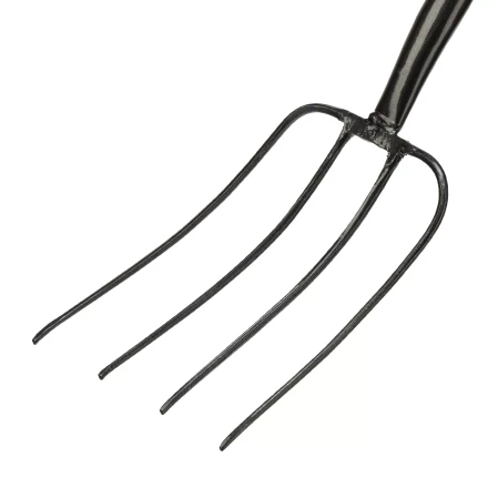 Вилы 4-рогие Сибртех 61379, сенные, кованые, 210х340х1260 мм, деревянный лакированный черенок купить в Ханты-Мансийске