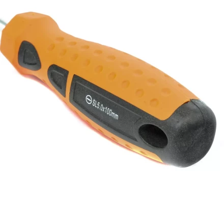 Отвертка &quot;Point&quot;, SL5,0 х 100 мм, CrV, 2-х компонентная рукоятка Sparta 11766 купить в Ханты-Мансийске