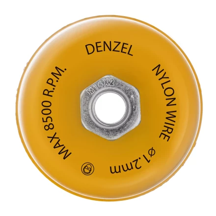 Щетка для УШМ Denzel, 100 мм, Чашка, нейлоновая щетина, М14, 74469 купить в Ханты-Мансийске