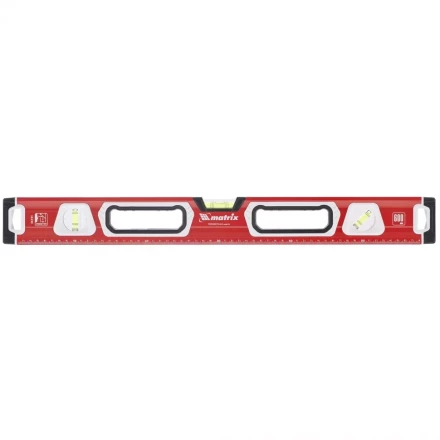 Уровень алюминиевый магнитный 1200 мм с зеркальным глазком MATRIX 2 компонентные рукоятки артикул 34734 купить в Ханты-Мансийске