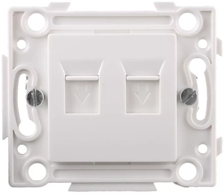 Розетка СВЕТОЗАР телефонная, 2 гнезда SV-55245-2 купить в Ханты-Мансийске