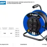 Удлинитель на катушке "ПВС 315", 50 м, 3500 Вт, 4 гнезда, IP44, ПВС 3х1,5 кв мм, ЗУБР 55081-50 купить в Ханты-Мансийске