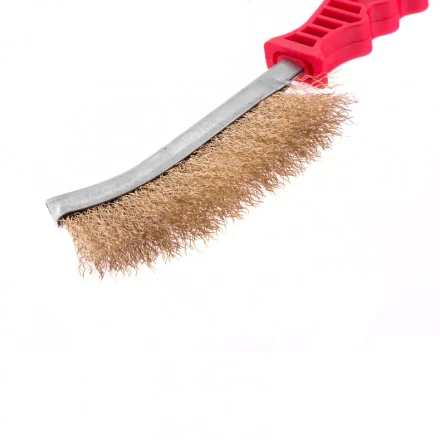 Щетка металлическая латунированная пластиковая ручка Matrix 74827 купить в Ханты-Мансийске