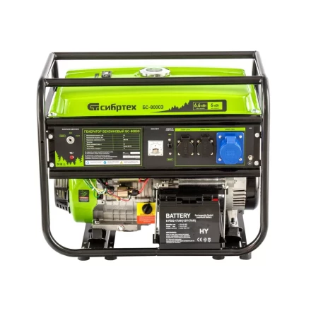 Генератор бензиновый Сибртех БС-8000Э 94549 купить в Ханты-Мансийске