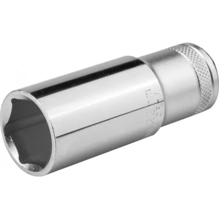 Торцовая головка KRAFTOOL &quot;INDUSTRIE QUALITAT&quot;, удлиненная, Cr-V, FLANK, хромосатинированная, 1/2&quot;, 22 мм 27807-22_z01 купить в Ханты-Мансийске