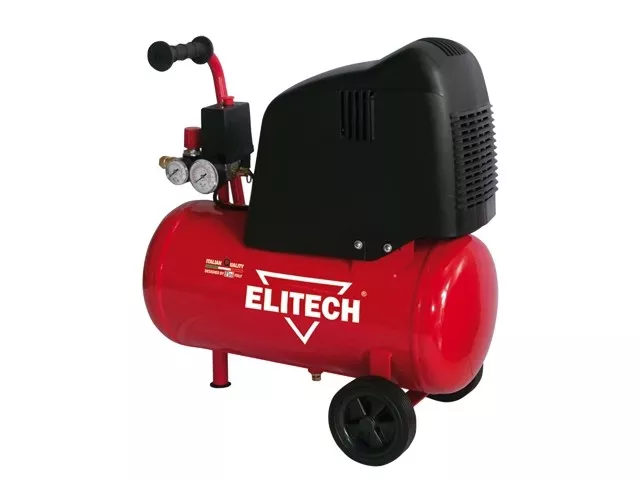 Компрессор безмасляный поршневой прямой привод Elitech OM 195/6 + PG купить в Ханты-Мансийске