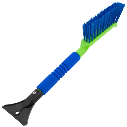 Щетка-сметка для снега со скребком, мягкая рукоятка, 425 мм Сибртех 55315 купить в Ханты-Мансийске