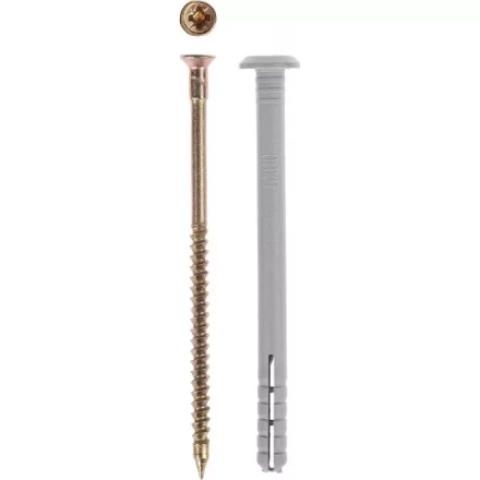 Дюбель-гвоздь ЗУБР &quot;МАСТЕР&quot; полипропиленовый, грибовидный бортик, 6 x 60 мм, 90 шт 4-301355-06-060 купить в Ханты-Мансийске