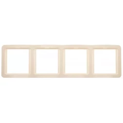 Панель СВЕТОЗАР "ГАММА" четверная вертикальная, цвет бежевый SV-54151-B