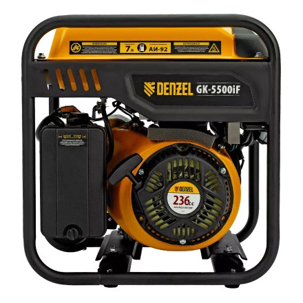 Генератор инверторный DENZEL GK-5500iF, 5,5 кВт, 230 В, ручной старт купить в Ханты-Мансийске