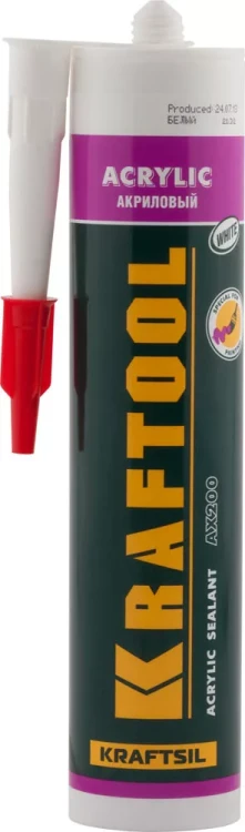 Герметик акриловый KRAFTOOL белый, 300мл 41251-0 купить в Ханты-Мансийске