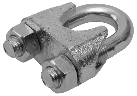 Зажим троса ЗУБР "ПРОФЕССИОНАЛ" DIN 741, оцинкованный, 6мм, 2 шт 304416-06 купить в Ханты-Мансийске