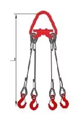 Строп 4СК-8.0 т. L=3.00м Звено с Рт-3 20.0 т. с Кч гост  заплет купить в Ханты-Мансийске
