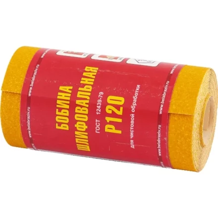 Шкурка на бумажной основе LP41C зернистость 16Н (Р80) мини-рулон 100мм х 5м Россия 75647 купить в Ханты-Мансийске