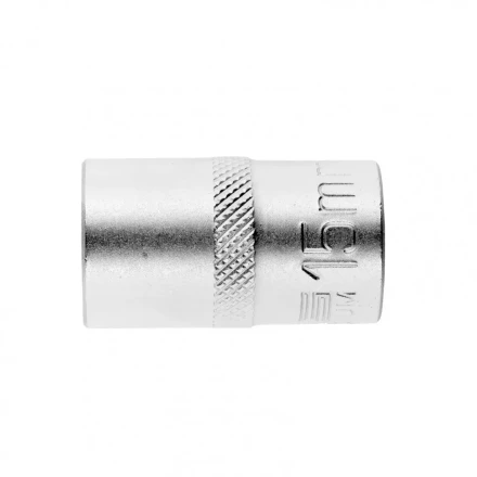 Головка торцевая 15 мм двенадцатигранная CrV под квадрат 1/2 хромированная Stels 13660 купить в Ханты-Мансийске