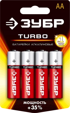 Батарейки TURBO алкалиновые AA 15В серия Без серии купить в Ханты-Мансийске