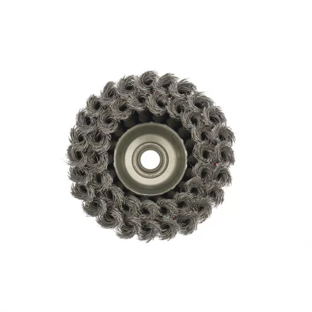 Щетка для УШМ 100 мм М14 "чашка" двухрядная крученая проволока 0,5 мм MTX 74682 купить в Ханты-Мансийске