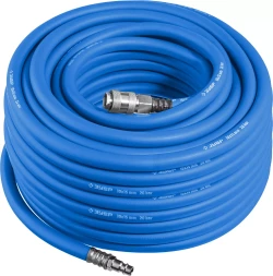 ЗУБР 20 м, 10 х 15 мм, 20 бар, воздушный шланг с фитингами рапид, Профессионал (6481-20)