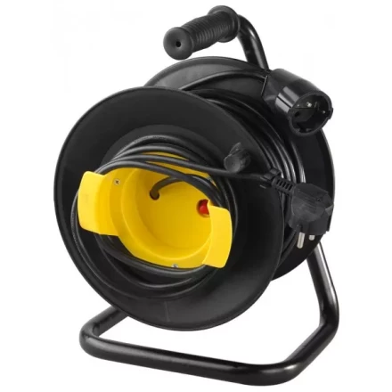 Удлинитель электрический с заземлением на катушке, евро, 1 гнезда, 30м, СВЕТОЗАР SV-55079-30 купить в Ханты-Мансийске