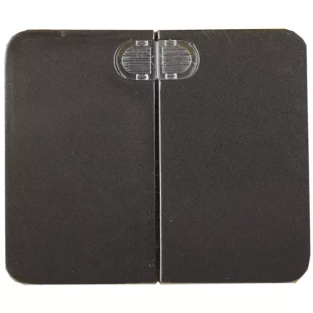 Выключатель СВЕТОЗАР "ГАММА" с подсветкой, двухклавишный, без вставки и рамки, цвет темно-серый металлик, 10A/~250B SV-54135-DM купить в Ханты-Мансийске