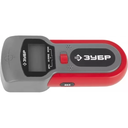 Тестер ЗУБР многофункц,с ЖК дисплеем,автоматич калибровка,детектор Me(до40мм),провода под напряжением(50мм),дерева(20мм) 59712 купить в Ханты-Мансийске