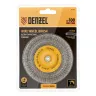Щетка для дрели Denzel 100 мм, плоская, со шпилькой, нержавеющая витая проволока, 744793 купить в Ханты-Мансийске