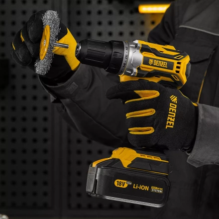 Щетка для дрели Denzel 100 мм, плоская, со шпилькой, нержавеющая витая проволока, 744793 купить в Ханты-Мансийске