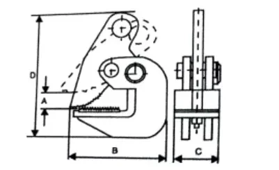Захват для горизонтального подъема листового металла DHQ-4.0 купить в Ханты-Мансийске